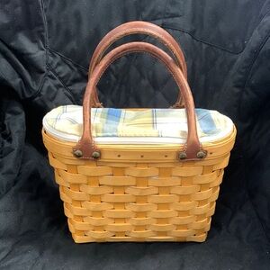Longaberger Honey Brown Handwoven Basket